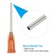 thumbnail image 5 of Agujas de dispensación de 15Ga, 52PCS, agujas de dispensación de punta roma de 1 pulgada con jeringas de bloqueo Luer para rellenar tintas líquidas, pegamento adhesivo y aceite, marrón oscuro, 5 of 7