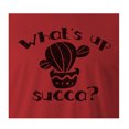 thumbnail image 3 of 9 Crowns Tees What's Up Succa Funny Cactus T-Shirt (Unisex Red, X-Large), 3 of 3