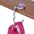 thumbnail image 4 of Gancho de bolso portátil bolsa de escritorio plegable monedero soporte de Metal colgador duradero regalos exquisitos suministros de viaje para el hogar, 4 of 6