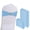 Blue, variant on 100PCS Spandex Stretch Chair Sashes Bows Elastic Chair Cover Bands Ties with Buckle Slider