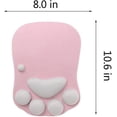 thumbnail image 5 of 3D Cat Claw Silicone Mouse Pad Silicone Wrist Pad, Pink, 5 of 5