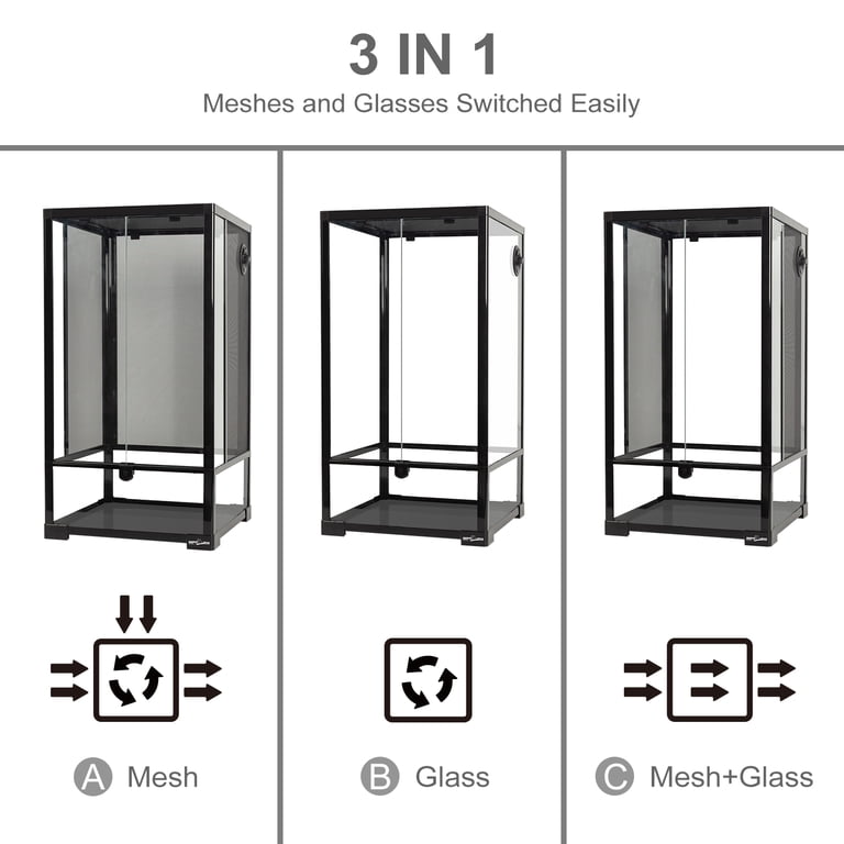 Guzzlo Reptile Glass Terrarium 16