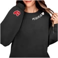 thumbnail image 6 of Craaazy Oversized Mama Letter Print Trendy Shirts for Mom Solid Color Loose Crewneck Short Sleeve Clothes Gifts, 6 of 6