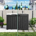 thumbnail image 7 of EasyUp 45 Gallon Resin Deck Box, Lockable Patio Outdoor Storage Box for Furniture, Garden Tools and Tools Storage, Waterproof Outside Storage Boxes(Black), 7 of 7