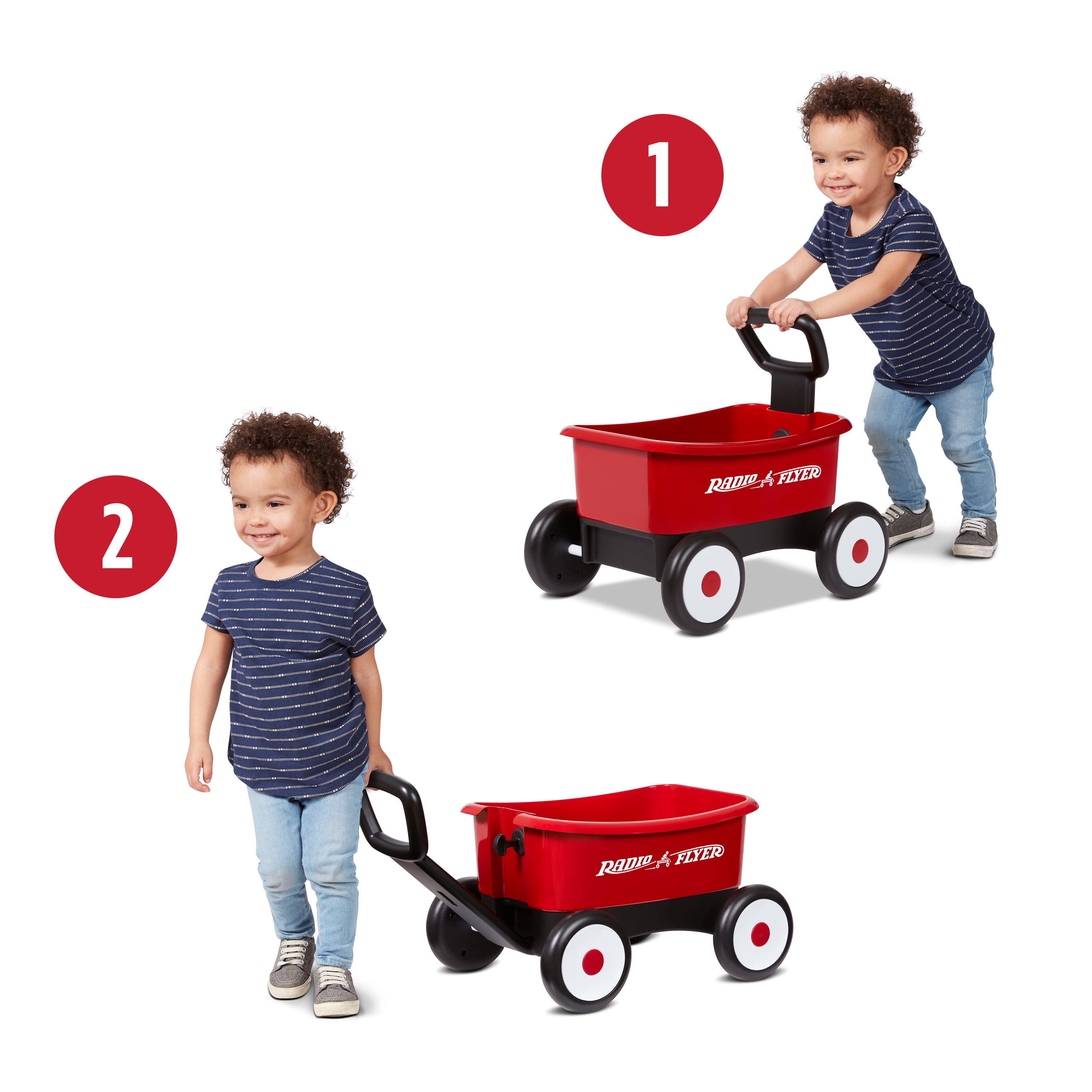 Radio Flyer Push & Pull Walker Wagon, 2-in-1 Wagon, Ages 1-4
