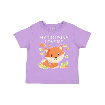 

Inktastic My Cousins Love Me- Little Fox Gift Toddler Boy or Toddler Girl T-Shirt