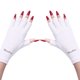 thumbnail image 1 of MelodySusie Guantes UV para lámpara de uñas de gel Profesional UPF50+ Guantes de protección UV para manicura Nail Art Cuidado de la piel Guante anti UV sin dedos Protege las manos del daño UV (Blanco), 1 of 5