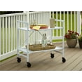 thumbnail image 4 of COSCO Outdoor Living(tm) Outdoor and Indoor Folding Serving Cart with Wheels and 2 Shelves, White, 4 of 6