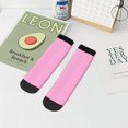 thumbnail image 7 of Pofeuu Pink Print 30cm Socks, Adult Running Hiking Socks for Youth and Adult, 7 of 7