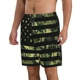 thumbnail image 2 of Disketp Men'S Swim Trunks Hawaiian Breathable Surf Beach Swimsuits Mesh Lining Beach Shorts With Pockets-American Flag Camo, 2 of 9