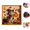 F#075, variant on Spooky Cute Halloween Ghost Pearl Art DIY Kit, 3D diamond art kits for adults beginner, Witch Cat Pumpkin Design, Fall Halloween Decor Wall Art, Seasonal Handmade Gifts F
