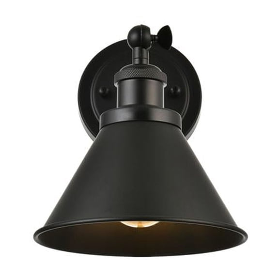 Living District Bentley 1 light Black Bath Sconce