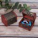 thumbnail image 5 of Caja De Almacenamiento Ewelry, Mini Contenedor De Joyería, 2 Piezas, Portátil, Hecha A Mano, Para Viajes En Casa O Al Aire Libre, Para Joyería, Pulsera, Pendientes, Collar, 5 of 7