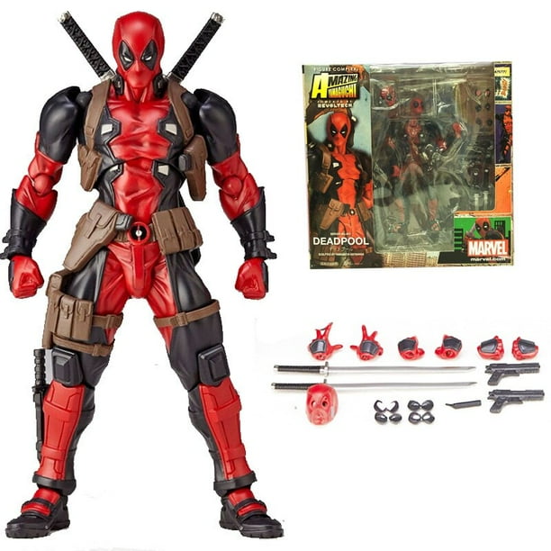 Yamaguchi Revoltech Figura de accion de superheroe Mezco Deadpool juguete de muneca regalo de Navidad zhangmengya LED Walmart en linea
