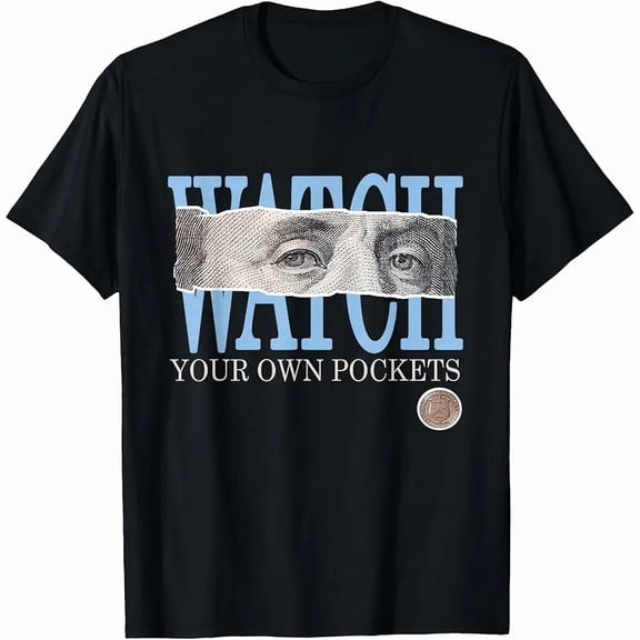 Men's Urban Streetwear Money Eye Graphic T-Shirt