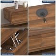 thumbnail image 3 of Blotout 78.7''Minimalist Floating TV Stand, Modern Wall-Mounted Media Console with 4 Drawers, Soft Close Hydraulic Cabinets, Round Corner & Cable Management for Wall-mounted TV Up to 90'', 3 of 8