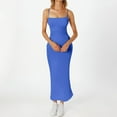 thumbnail image 1 of WILLBEST Faldas Para Mujer Vestido De Primavera Para Mujer Vestido De Tirantes De Seda Color Leche Para Verano, 1 of 3