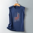 thumbnail image 5 of IROINNID Women's Round Neckline T-Shirt Sleeveless 4th Of July Summer Casual Loose Tops Independence Day, 5 of 5