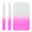 20pcs long pink, variant on Set of 20 Professional Crystal Glass Nail Files Manicure Gradient Rainbow Color for Nail polishing