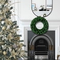 thumbnail image 6 of Artificial Green Christmas Wreath,19.69 Inch Full Greenery Wreath,Large Front Door Wall Window Fireplace Mantel Hanging Ornament,Indoor Outdoor Xmas Holiday Home Decor, 6 of 7