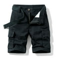 thumbnail image 2 of SOOMLON Cargo Shorts for Men Big Tall Hiking Shorts Outdoor Work Pants Pocket Beach Shorts Zipper Shorts Black 34, 2 of 4