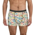 thumbnail image 2 of Goofa Famous Places Printed Men's Boxer Briefs Underwear, Moisture-Wicking Underwear, Trunk,Soft and Breathable Cotton Underwear-Medium, 2 of 9