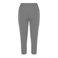 thumbnail image 5 of XFLWAM Women's Capri Yoga Pants High Waisted Loose Fit Soft Drawstring Workout Sweatpants Causal Lounge Pants with Pockets, 5 of 6