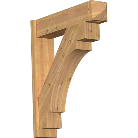 

7 1/2 W x 32 D x 36 H Merced Smooth Arts and Crafts Outlooker Western Red Cedar