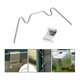 thumbnail image 2 of 100Pcs Greenhouse Glass Clips,Stainless Steel Greenhouse Glass Pane Fixing Clips Greenhouse Clips Glass Clamps, 2 of 5