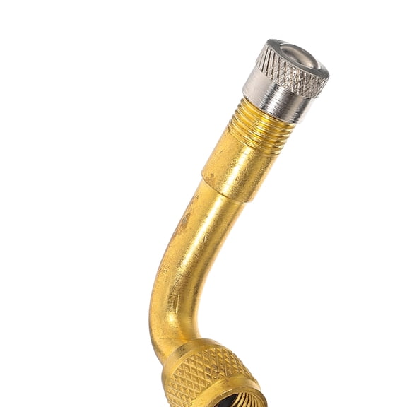 FRCOLOR Brass Air Tire Valve Extension Adapter Car Bike Scooter 90 Degree Valve Stem Extension Adapter