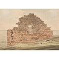 thumbnail image 2 of Oluf Olufsen Bagge 14x11 Gold Ornate Wood Frame and Double Matted Museum Art Print Titled - Church Ruin in Greenland. Illustration to W.A. Graah. Study Journey to the East Coast of Greenland, 2 of 4