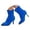 Blue, variant on Fashion Breathable Pointed Toe High Heel Mid Calf Boots With Side Zipper Comfortable Daily Walking Shoes for Women Autumn Winter Suede Pull On