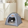 thumbnail image 4 of Antqov Indoor Outdoor Dog House, Waterproof Dog Bed with Covered for Small Medium Dogs Cats, Portable Dog Cat Bed for All Season Supplies Gifts, 4 of 7