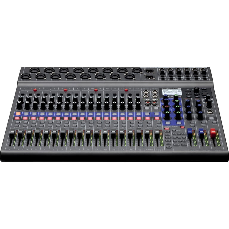 Zoom LiveTrak L-20 Digital Mixer & Multitrack Recorder, 20-Input