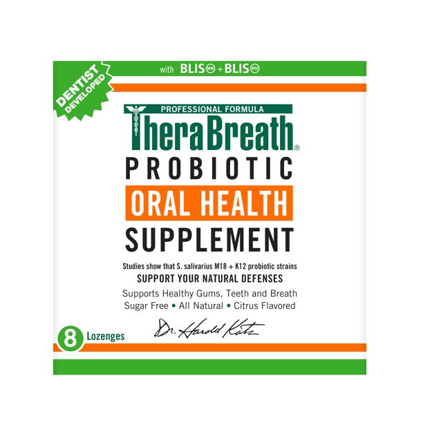 Therabreath Oral Care Probiotic Lozenges 1 Pack 8ct Walmart Com Walmart Com