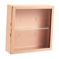 thumbnail image 2 of Wall Mounted Display Box Countertop Cabinet Organizer with Door Storage Box Clear Display Case for Mini Toys Action Figure Collectible Coffee, 2 of 8