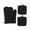 Black, variant on Yellow 4‑Piece Pure Cotton Heat Resistant Oven Mitts and Pot Holders Set for Kitchen Baking Cooking