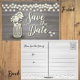 thumbnail image 3 of Stonehouse Collection Rustic Wood Save The Date Postcards, 40 Count, 3 of 4