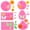 Pink-6pcs, variant on 6Pcs Fondant Silicone Mold Rose Leaf Butterflies Sunflower Candy Molds Wedding Birthday Party Cake Decoration Cupcake Topper Chocolate Polymer Clay Gum Paste