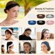 thumbnail image 4 of Diademas Únicas para Mujeres, Diadema Elástica Antideslizante, Banda de Cabello Deportiva que Absorbe la Humedad, Gris, 6 Pcs, 4 of 7