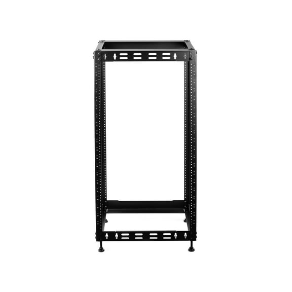Rosewill 20U Open Frame Network Rack for Servers & AV Gear,Server Rack Floor Standing or Wall Mounted, AV Rack for 19" Networking, Servers and Audio 20 inches Depth