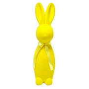 Way to Celebrate Easter Flocked Bunny Decor, Yellow, 27"