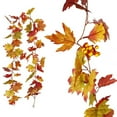 thumbnail image 3 of ZOELNIC Fall Artificial Leaves Garland Maple Leaves Vines Thanksgiving Decorations Wall Hanging Halloween Decorations, 3 of 9