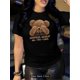 thumbnail image 1 of Vintage-Inspired Geometric Print T-Shirt for Women - Casual Crew Neck, Short Sleeve, Polyester Blend, Machine Washable - Perfect for Summer, 1 of 5