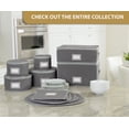 thumbnail image 6 of China Storage Case - Dinner Plate Quilted Case - 12 inches diameter x 7 inches height - Gray - Includes 12 Felt Separators, 6 of 7