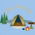 thumbnail image 3 of CafePress - Gone Camping Light T Shirt - Men's Classic Graphic T-Shirt, 3 of 4