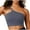 Gray, variant on Womens One Shoulder Sports Bra No Underwire Support Push-Up Bralettes Unpadded Seamless Full Coverage Bras Anti-Sagging Underwear Training Yoga Bra