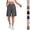 05### Dark Gray, variant on Cargo Shorts Women Waterproof Knee Length Bermuda Shorts with Pockets High Waited Summer Cargo Pants Travel Short Pants #Army GreenL