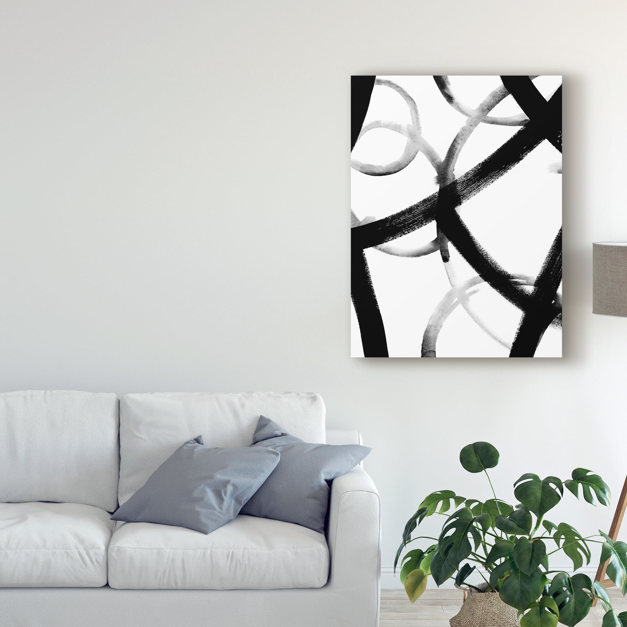 Trademark Fine Art 'Monochrome Ripple I' Canvas Art by Grace Popp