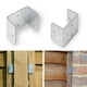 thumbnail image 2 of Clips para Paneles de Cerca, Soportes de Clip en U para Postes de Madera, Cercas Seguras o Paneles de Reparación, Clips Galvanizados de 35 mm., 2 of 5